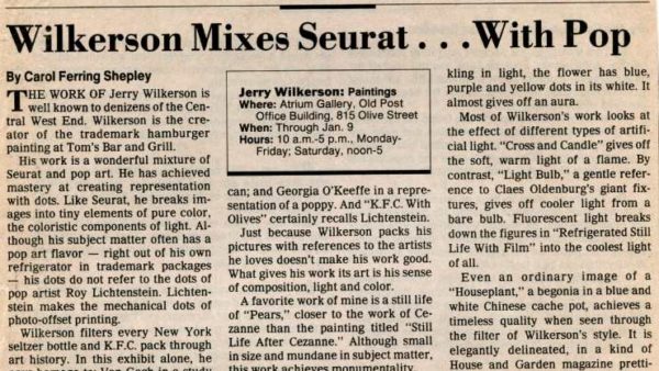 December 28 1992 post dispatch review Jerry Wilkerson
